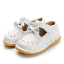 White Bow Baby Squeaky Shoes Girl (US 3-9)